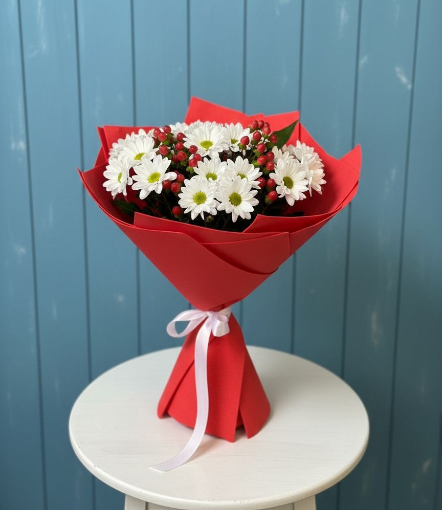 Букет цветов из: Хризантемы в Мегете