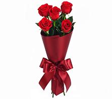 Букет 5 Красных роз Эдлесс Лав в Мегете
