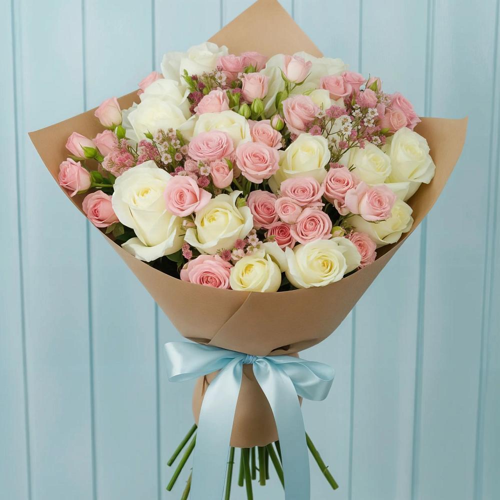 Букет цветов из: Розы в Мегете