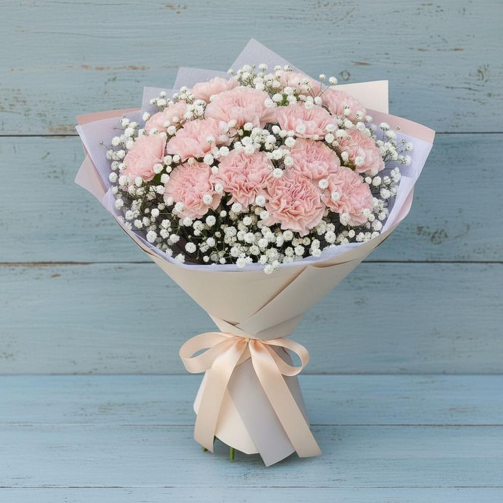 Букет цветов из: Гвоздики в Мегете