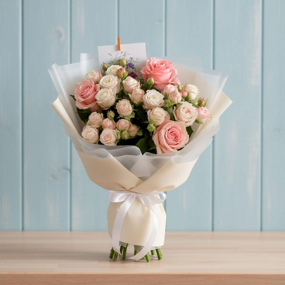 Букет цветов из: Розы в Мегете