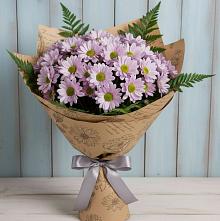 Букет цветов из:  Хризантемы #REPLACE_PRED# Мегете