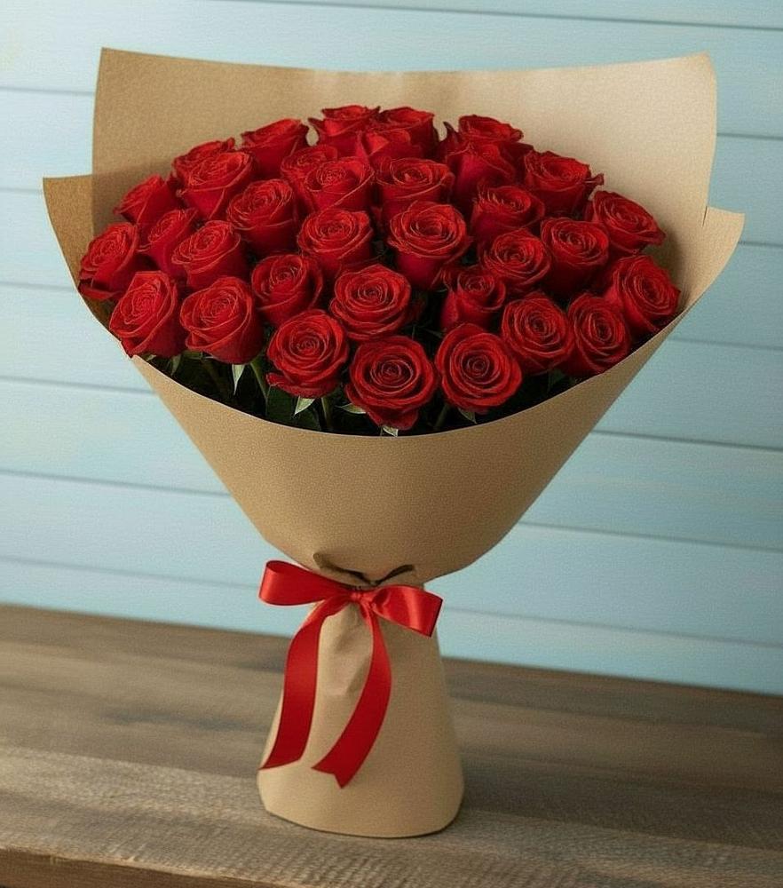 Букет Красные розы Милано в Мегете