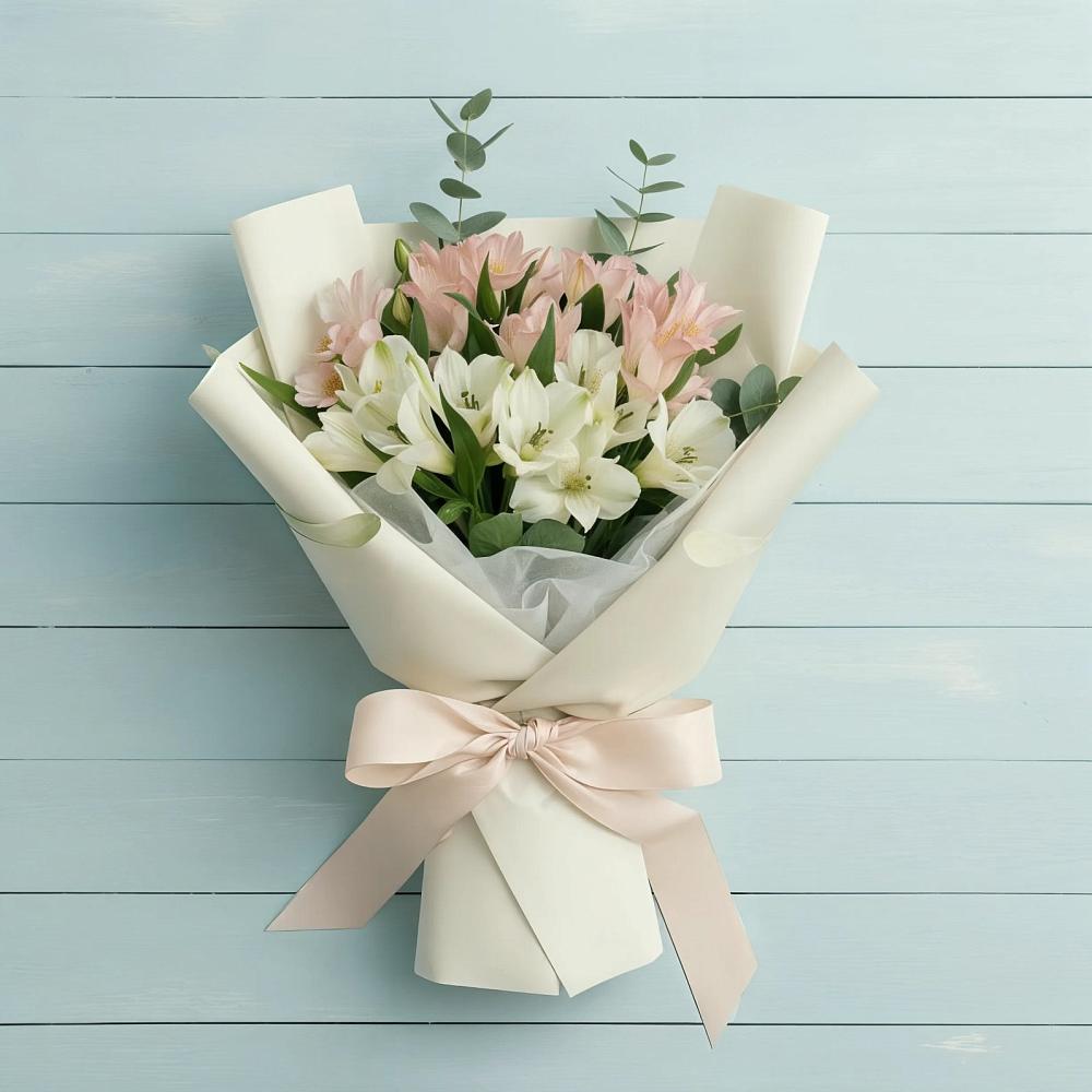 Букет цветов из: Альстромерии в Мегете